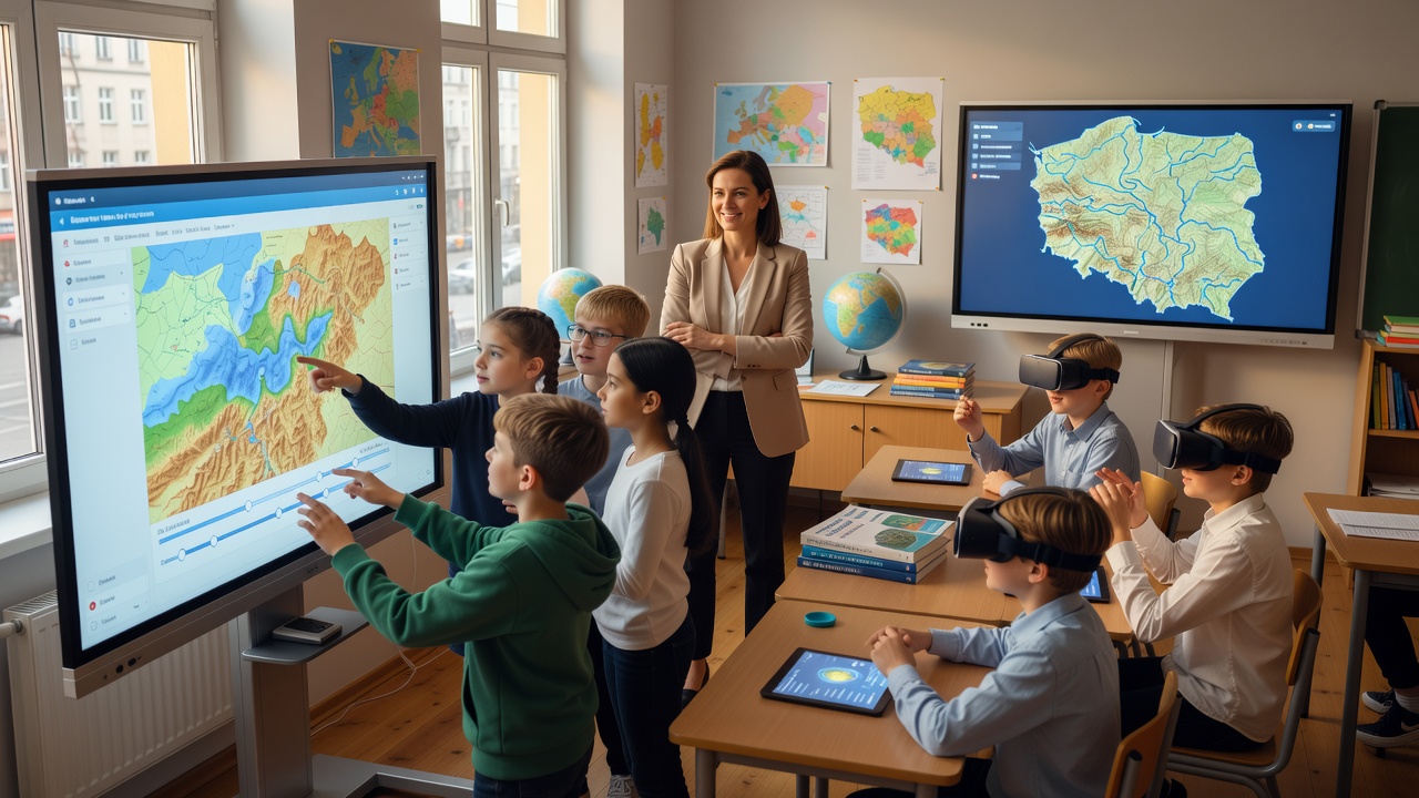 Poland Revises Geography Curriculum Using Atlasclass Tools